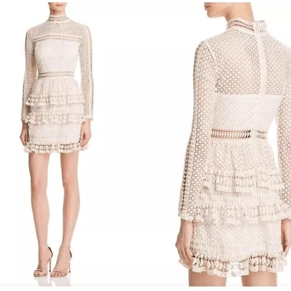 Aqua Raffle Lace Dress